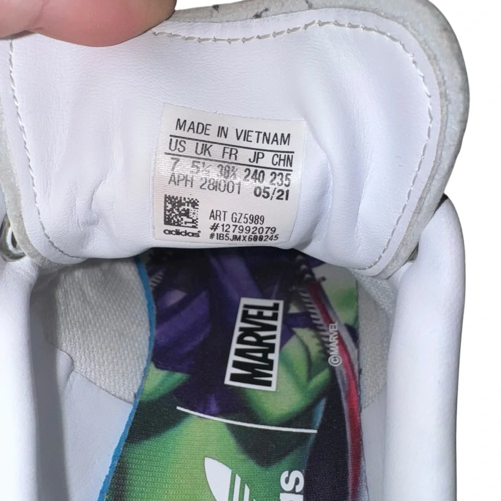 adidas x Disney Stan Smith I am Groot prime green‎ tennis shoes cork sole marvel